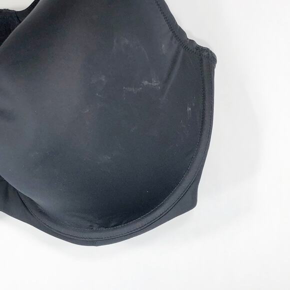 Cacique 44G Bra Black Underwire Support Lane Bryant Plus Size Intimates 8 - Picture 2 of 7